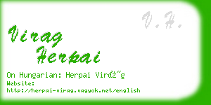 virag herpai business card